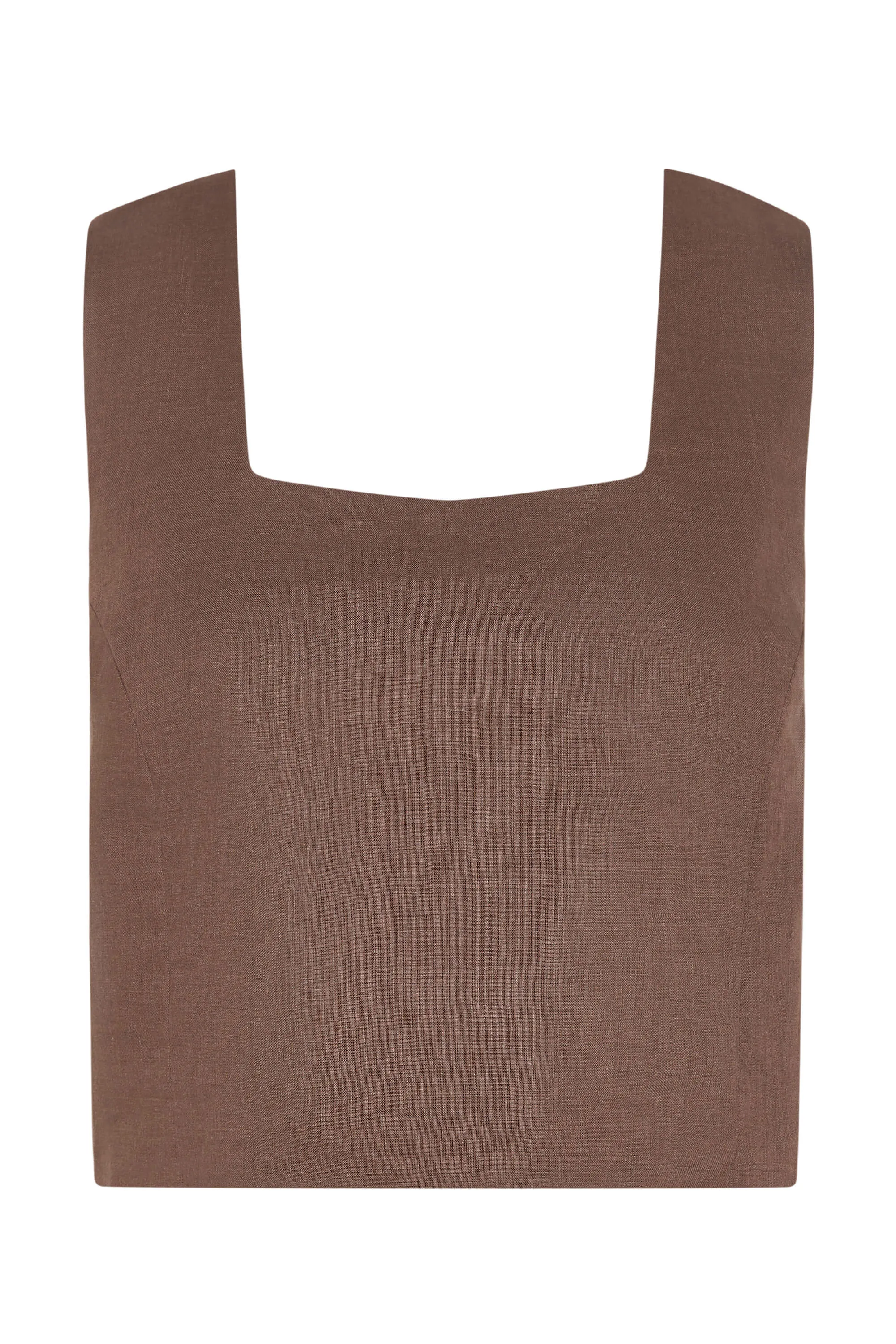 Cozumel Top Sepia Linen
