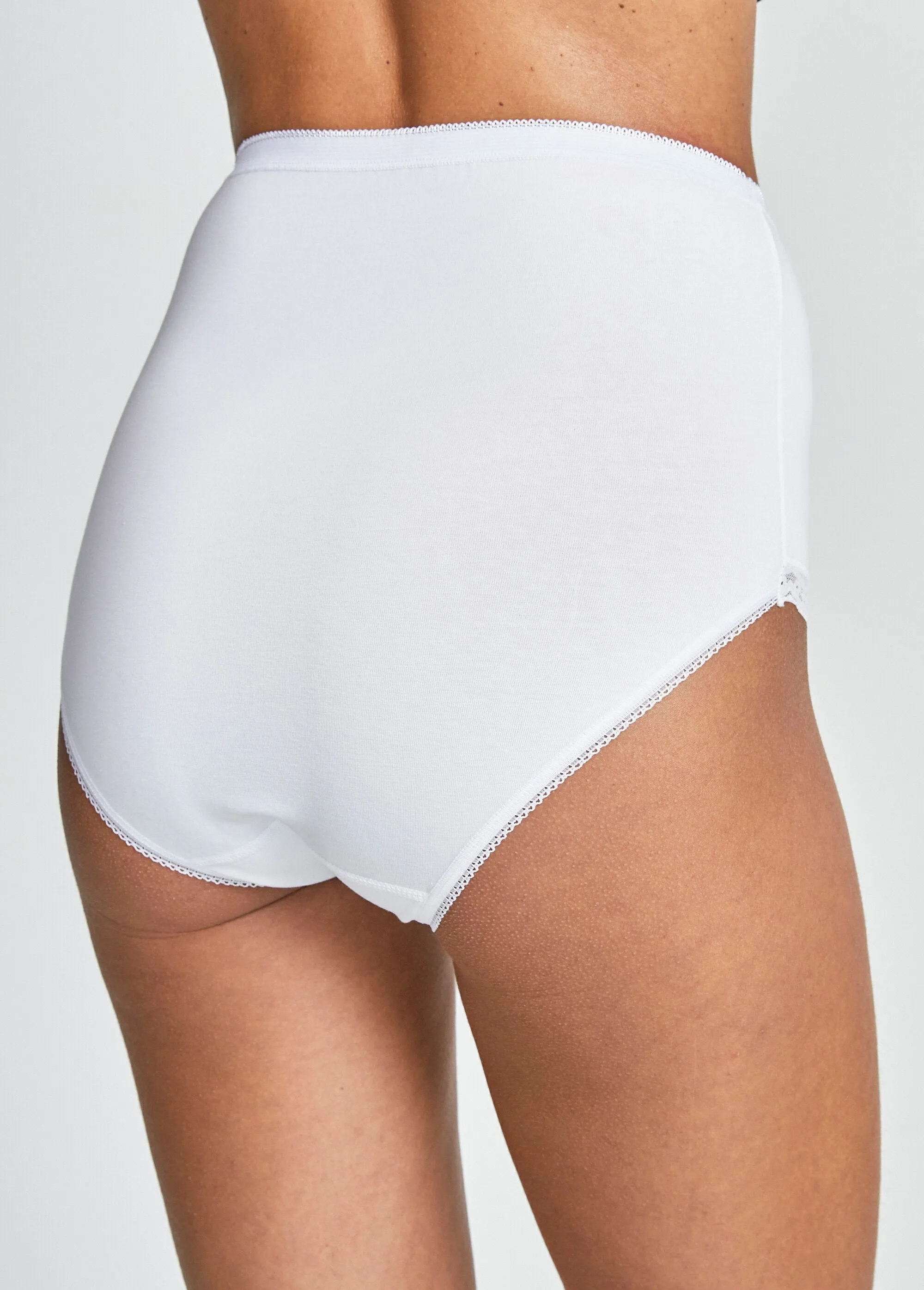 Culotte taille haute dentelle - lot de 2