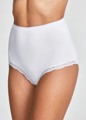Culotte taille haute dentelle - lot de 2