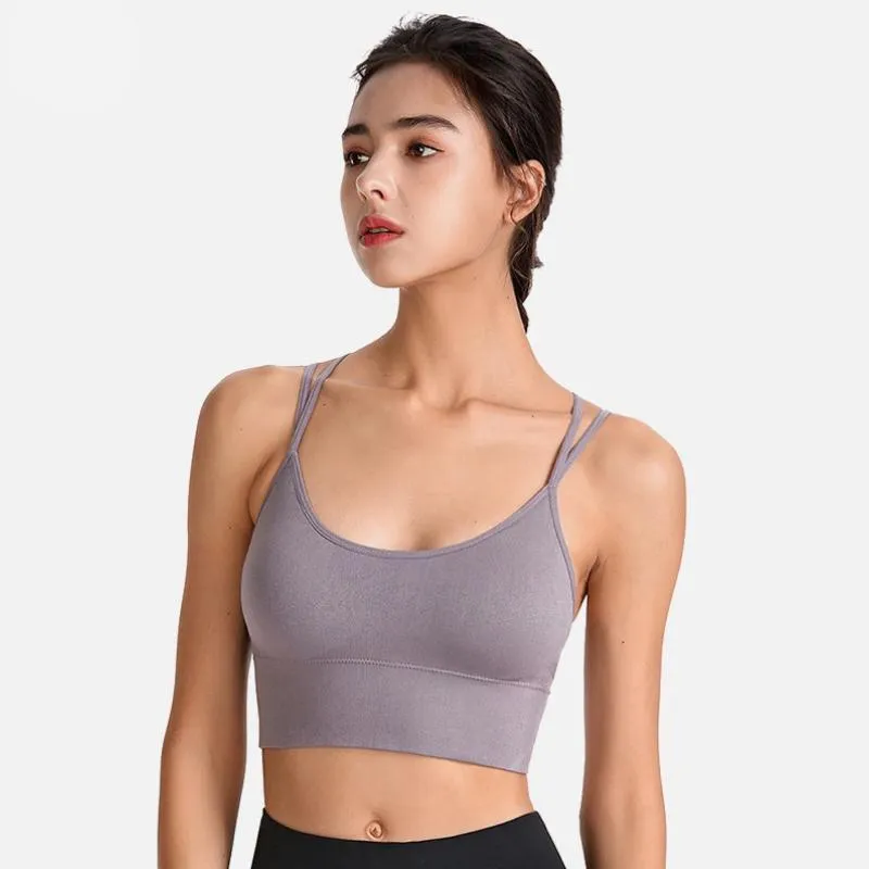 Flattering Crisscross Strap Sportswear Bra