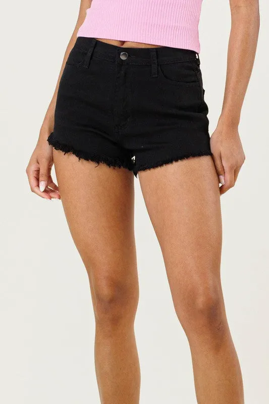 High Waist Denim Shorts - Vibrant M.i.U