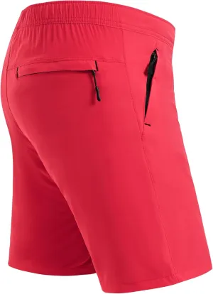 Rapoo Men's Athletic Shorts 7 Inch Inseam Water Resistant Lightweight Quick Dry Workout Shorts with Zipper Pockets