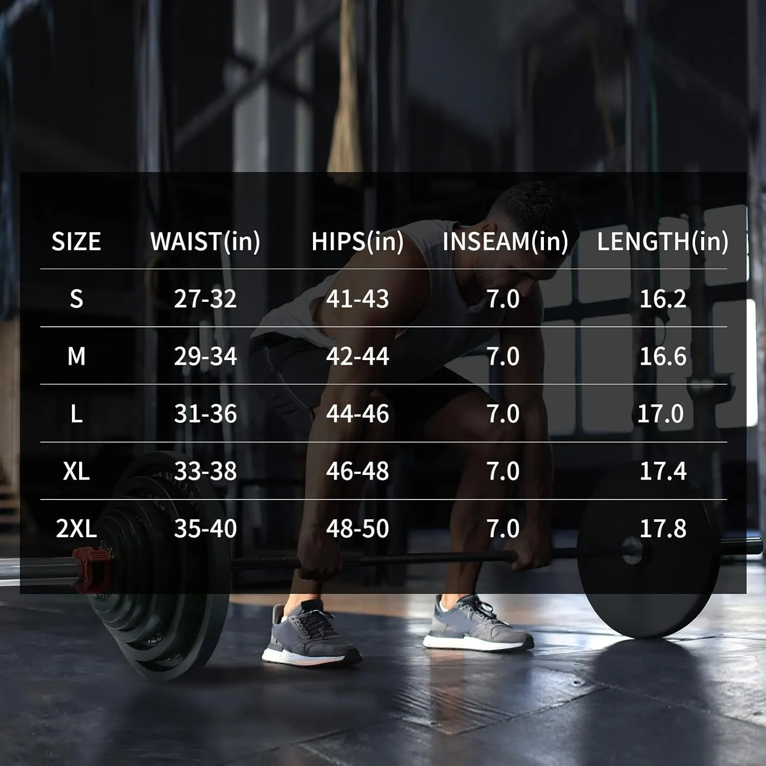 VPOS 2 Pack Men's Athletic Shorts 7 Inch Inseam, Mens Workout Shorts Lightweight Quick Dry Gym Running Shorts for Men