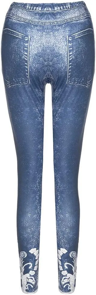 Womens Classic Skinny Jeans Fashion High Rise Pull On Skinny Leg Slimming Fitted Denim Ankle Jeans Pants