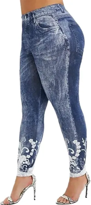 Womens Classic Skinny Jeans Fashion High Rise Pull On Skinny Leg Slimming Fitted Denim Ankle Jeans Pants